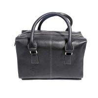Elegant Black CG Leather Bag